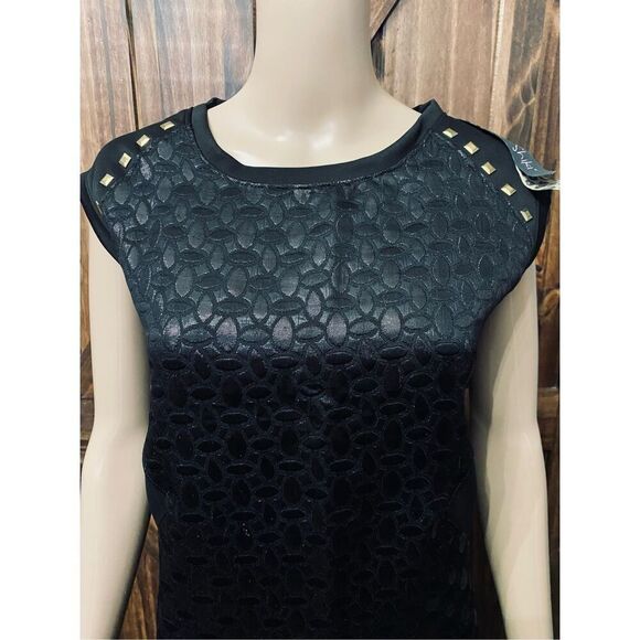 SHIKI Mini Dress Black Babydoll Women’s Sz L - Picture 2 of 6